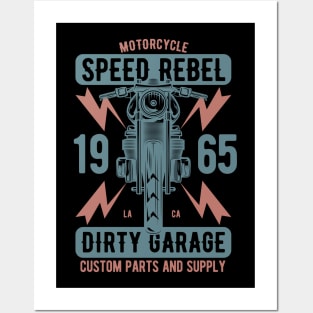 Vintage Motorcycles Posters and Art